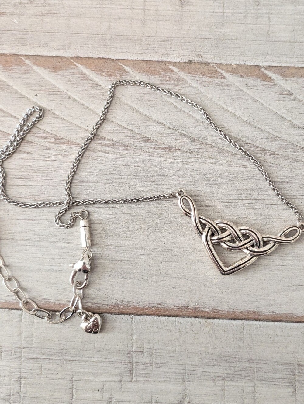 Brighton Interlok V Heart Necklace